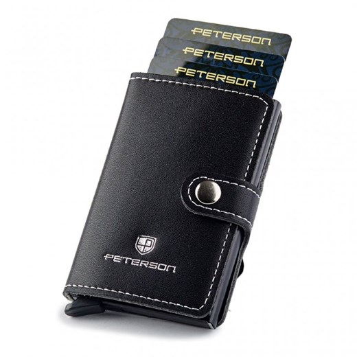 Etui na karty kredytowe i banknoty PETERSON 602 RFID czarne