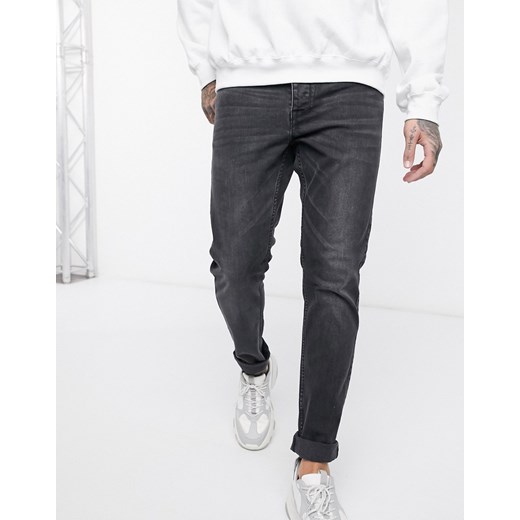 Dr Denim Clark – Dopasowane jeansy-Czarny Dr Denim  W27 L32 okazyjna cena Asos Poland 