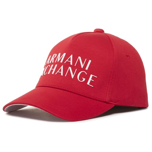 Czapka z daszkiem męska Armani Exchange czerwona 