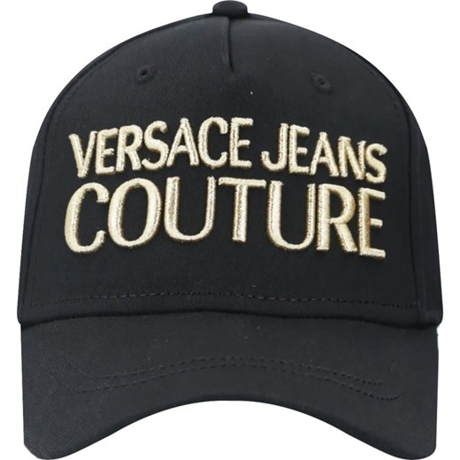 Czarne czapka z daszkiem damska Versace Jeans 