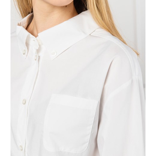 Koszula damska Emporio Armani z długimi rękawami biała 