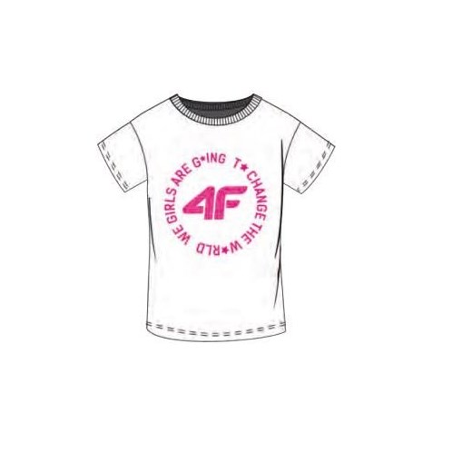T-shirt dziewczęcy 4F HJL20-JTSD013A