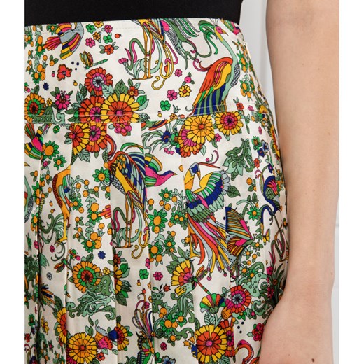 Spódnica Tory Burch jedwabna w kwiaty elegancka 
