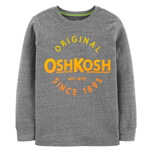 T-shirt chłopięce szary Oshkosh z długim rękawem 