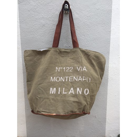 Shopper bag Casa Natura na ramię bez dodatków 