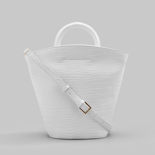 Shopper bag Reserved duża biała do ręki 