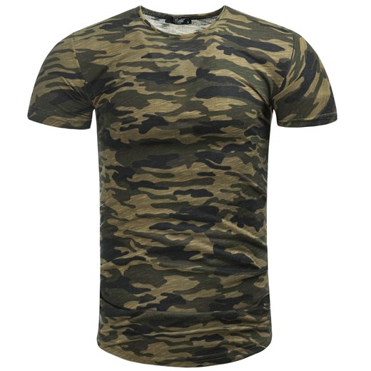 T-shirt męski Recea w wojskowym stylu 