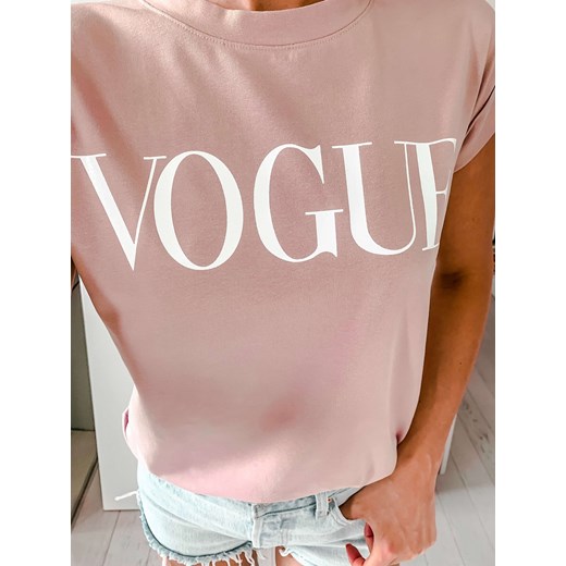 T-shirt VOGUE różowy  L'Amour uniwersalny L'amour Boutique
