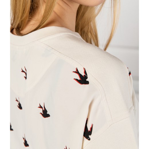 Bluza damska McQ Alexander McQueen w abstrakcyjnym wzorze wiosenna 