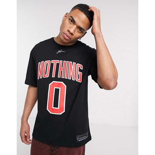 Good For Nothing – Czarny t-shirt oversize z dużym logo  Good For Nothing L Asos Poland
