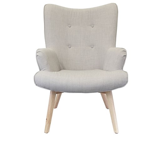 Fotel w kolorze szarym - 67,5 x 99 x 70 cm  The Home Deco Factory OneSize Limango Polska