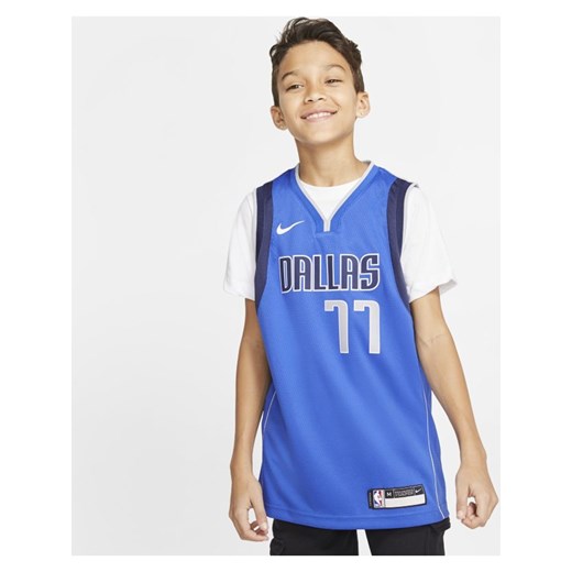 Koszulka dla dużych dzieci Nike NBA Swingman Mavericks Icon Edition - Niebieski