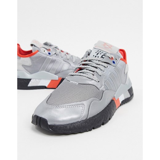 adidas Originals – Nite Jogger – Srebrne buty sportowe-Srebrny