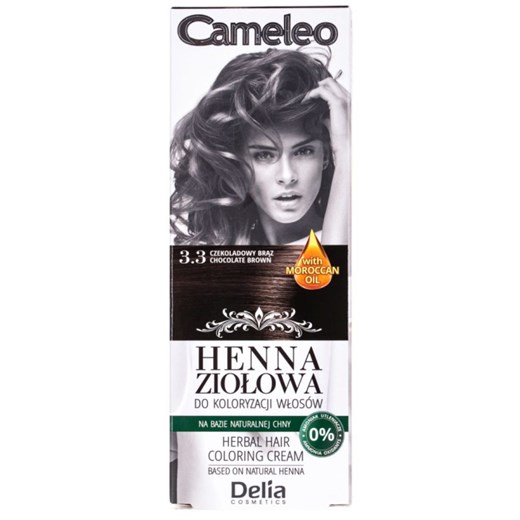 Cameleo Henna Ziołowa Do Koloryzacji Włosów 3.3 Czekoladowy Brąz