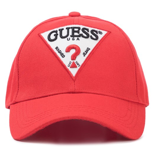 Czerwone czapka z daszkiem damska Guess 