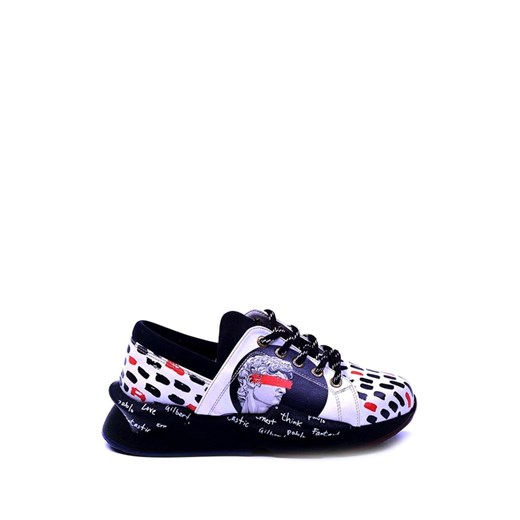 Sneakersy w kolorze biało-czarnym ze wzorem Goby  40 Limango Polska