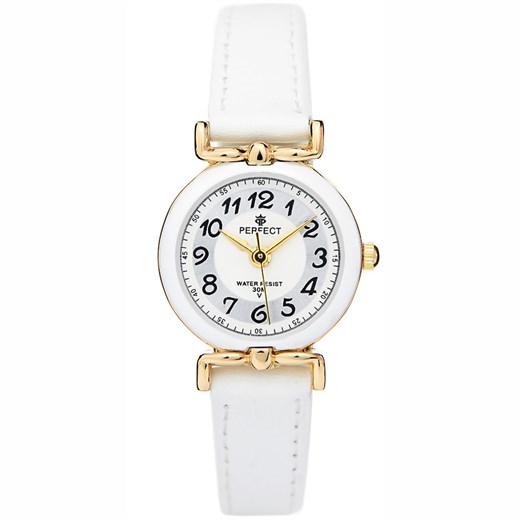 Zegarek na komunię damski PERFECT - LP004-3A -biały Perfect   alleTime.pl