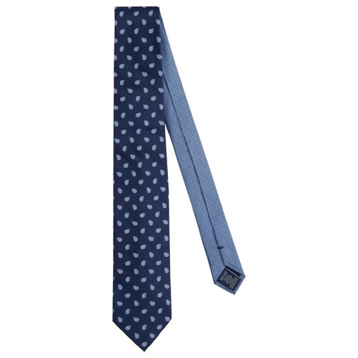 Tommy Hilfiger Tailored Krawat Paisley TT0TT06091 Granatowy