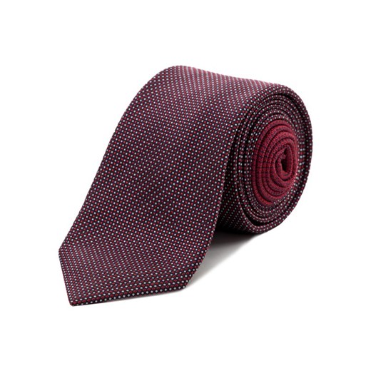 Tommy Hilfiger Tailored Krawat Micro Square TT0TT06088 Bordowy