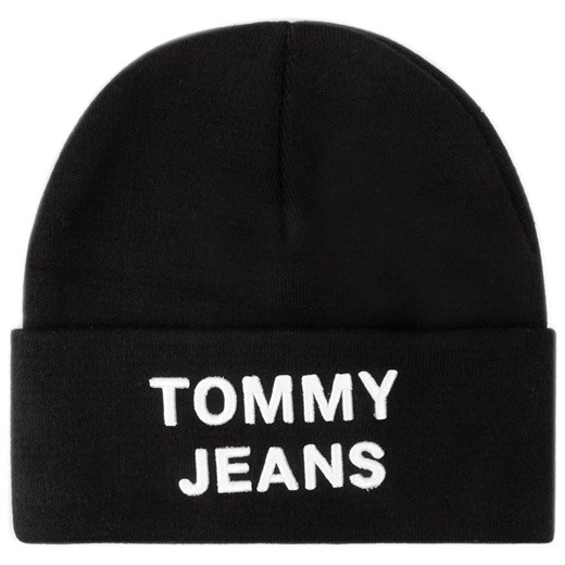 Tommy Jeans Czapka Tjm Logo Beanie AM0AM05205 Czarny