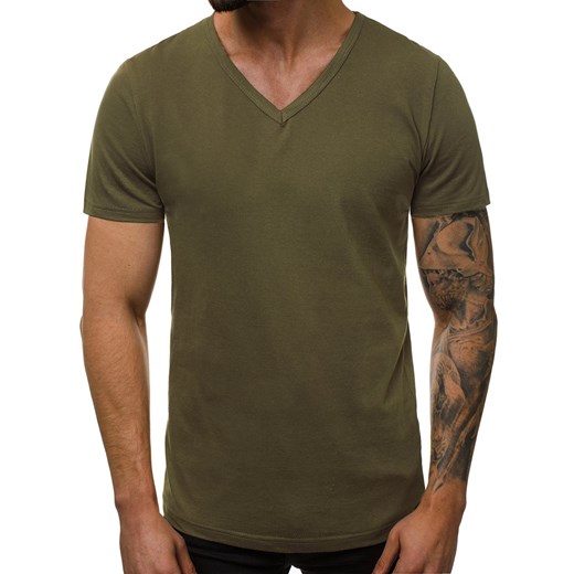 T-SHIRT MĘSKI KHAKI OZONEE O/1211