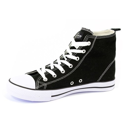 Trampki American LH-18-9120-1 Black-01/White  American Club 45 wyprzedaż multimoda.shop 