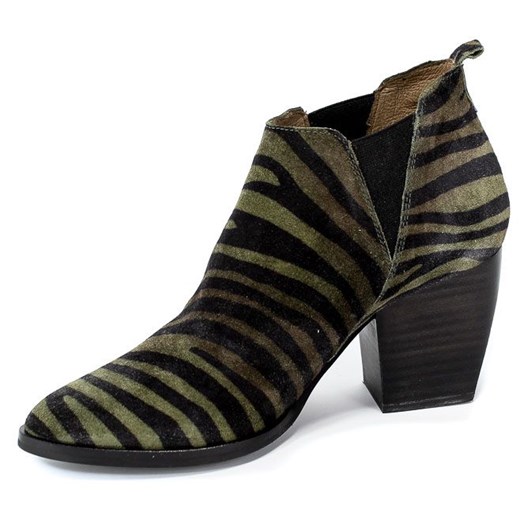 Botki Wonders M-4102 Zebrano Green Zielony Wonders 39 wyprzedaż multimoda.shop