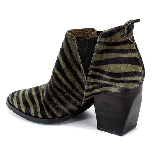 Botki Wonders M-4102 Zebrano Green Zielony Wonders 37 promocyjna cena multimoda.shop