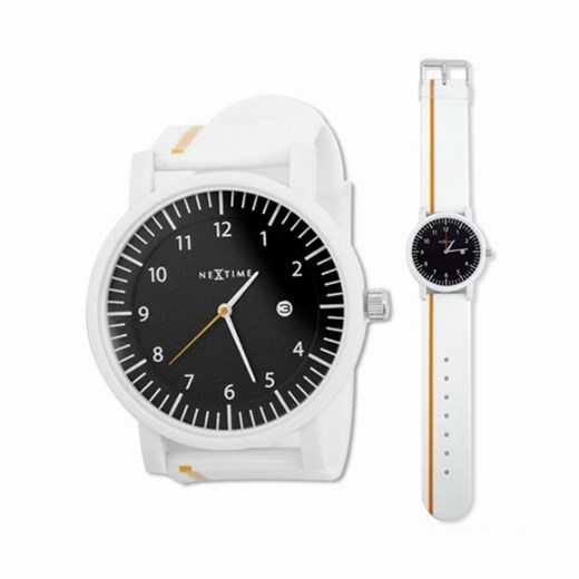 NeXtime Watch Time - Zegarek na rękę - Quick - biały home-form-pl bialy dekoracja