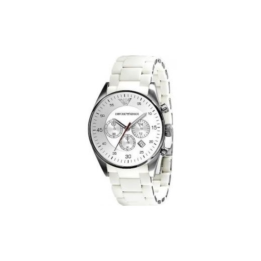 Zegarek męski Emporio Armani - AR5859 - CENA DO NEGOCJACJI - DOSTAWA DHL + GRAWER GRATIS - RATY 0% - GWARANCJA NAWET 5 LAT! swiss bialy grawer