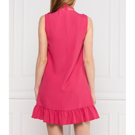 Sukienka Red Valentino mini trapezowa bez rękawów bez wzorów na wesele z żabotem 