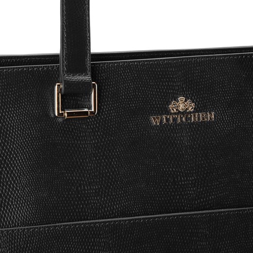 Shopper bag Wittchen bez dodatków elegancka skórzana 