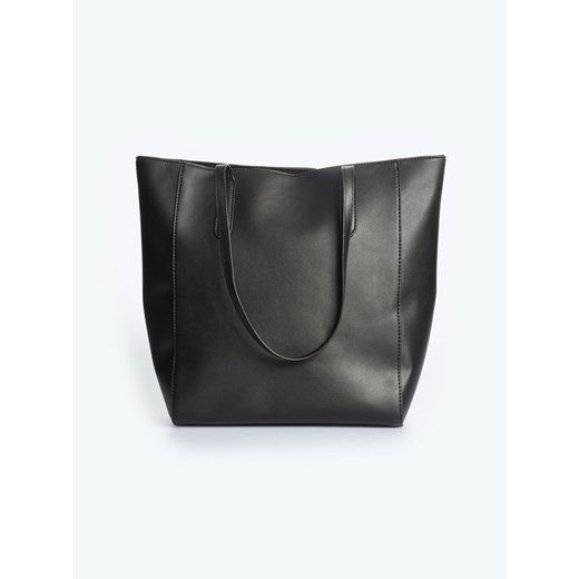 Shopper bag Gate bez dodatków na ramię matowa elegancka 