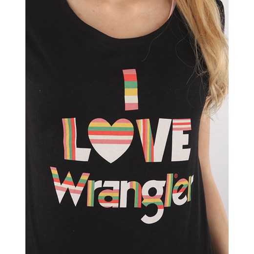 Wrangler I Love Koszulka Czarny