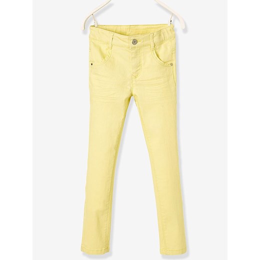 Spodnie - Slim fit - w kolorze żółtym