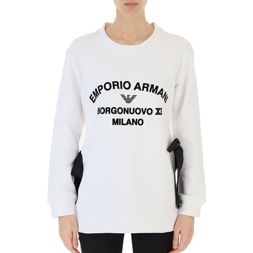 Emporio Armani Bluza dla Kobiet, biały, Bawełna, 2019, 38 40 M  Emporio Armani M RAFFAELLO NETWORK