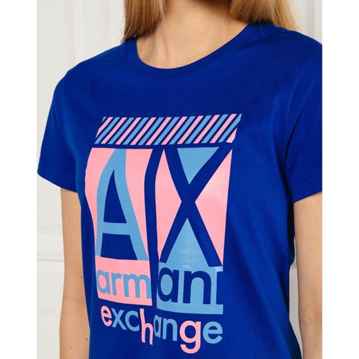 Bluzka damska Armani Exchange z krótkim rękawem z napisem 