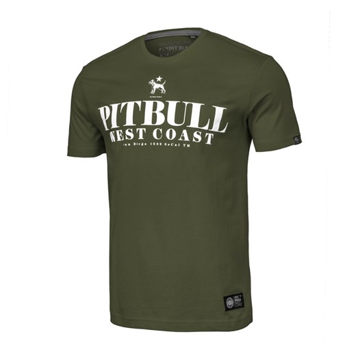 Pit Bull t-shirt męski z krótkim rękawem z napisami bawełniany 