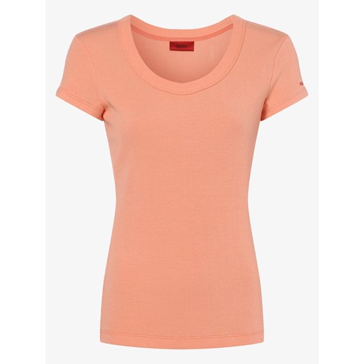 HUGO - T-shirt damski – Difini, pomarańczowy Hugo Boss  M vangraaf