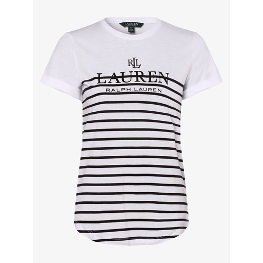Lauren Ralph Lauren - T-shirt damski, biały  Ralph Lauren XS vangraaf