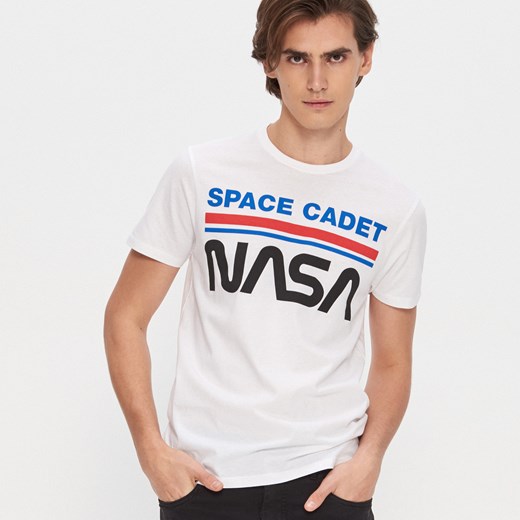 House - T-shirt NASA - Biały House  XXL 