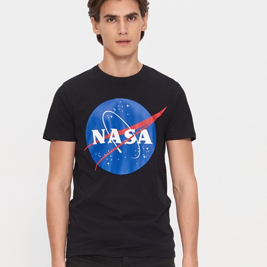 House - T-shirt NASA - Czarny House  XL 
