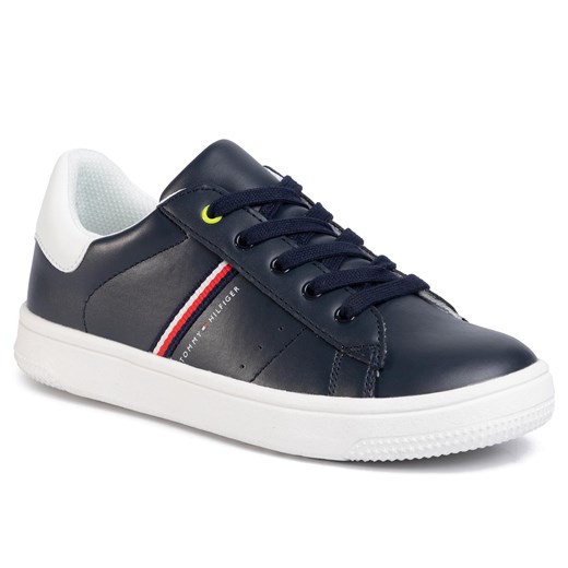 Sneakersy TOMMY HILFIGER - Low Cut Lace-Up Sneaker T3B4-30709-0621 S  Blue/White X007