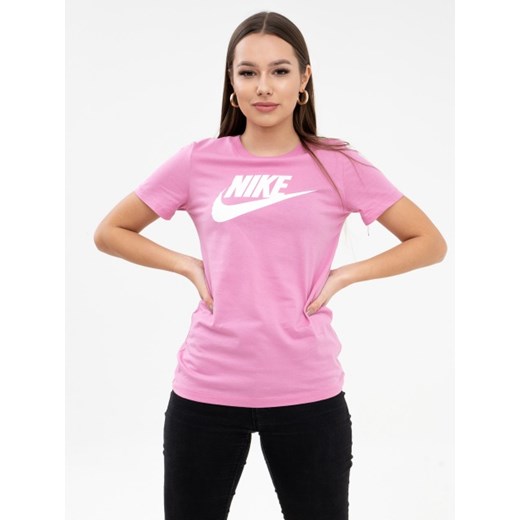 Damska Koszulka Z Krótkim Rękawem Nike ESSNTL Icon Futur Różowa