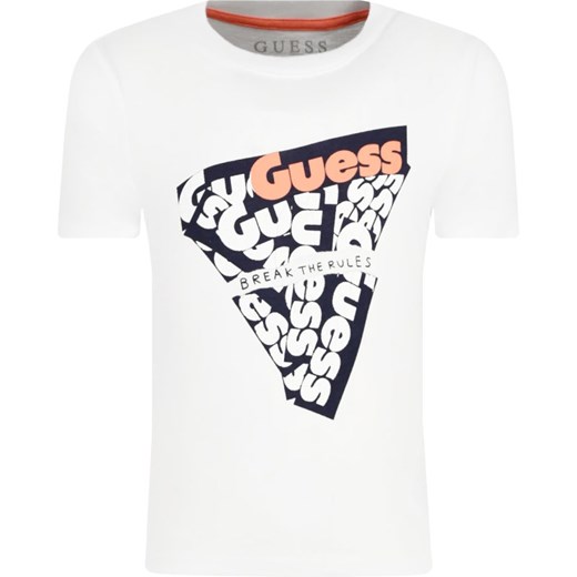 T-shirt chłopięce Guess w nadruki z krótkimi rękawami 