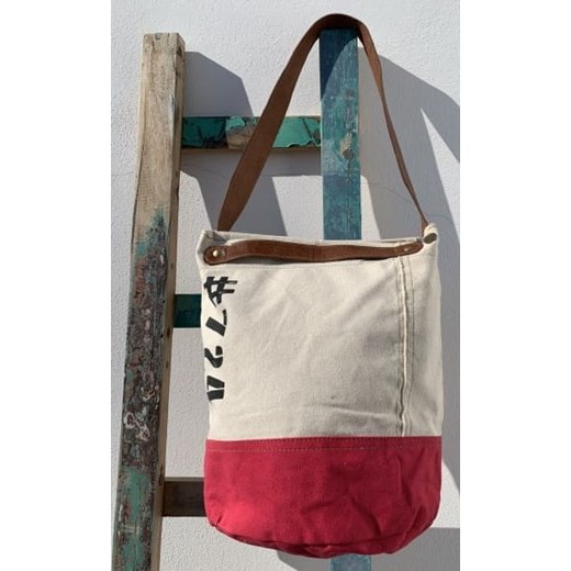 Shopper bag Casa Natura bez dodatków duża na ramię skórzana 