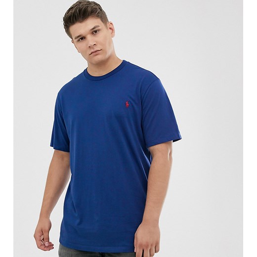 Polo Ralph Lauren - Big & Tall -niebieski T-shirt z ikoną logo Polo Ralph Lauren  XL Long Asos Poland