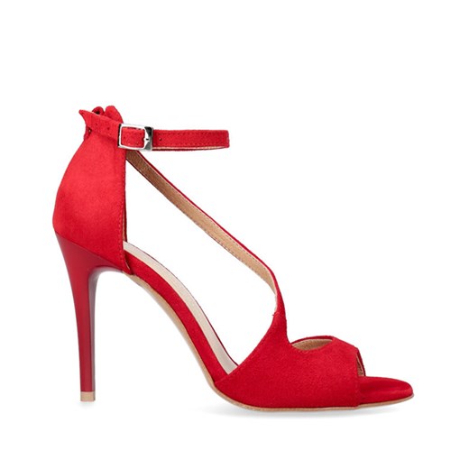 Sandały czerwone na szpilce  Arturo Vicci 38 