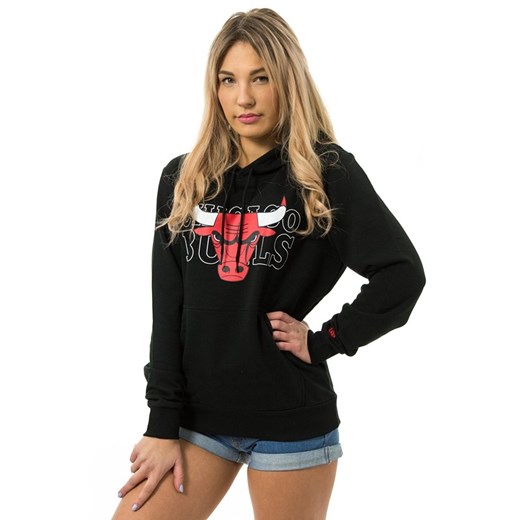 Bluza damska z kapturem New Era hoody NBA Graphic Overlap Chicago Bulls black M New Era S matshop.pl