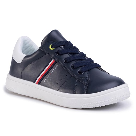 Sneakersy TOMMY HILFIGER - Low Cut Lace-Up Sneaker T3B4-30709-0621 M Blue/White X007